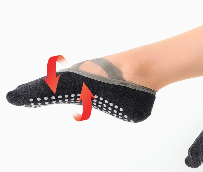 4-Pack Cross-strap Dancing Socks for Women