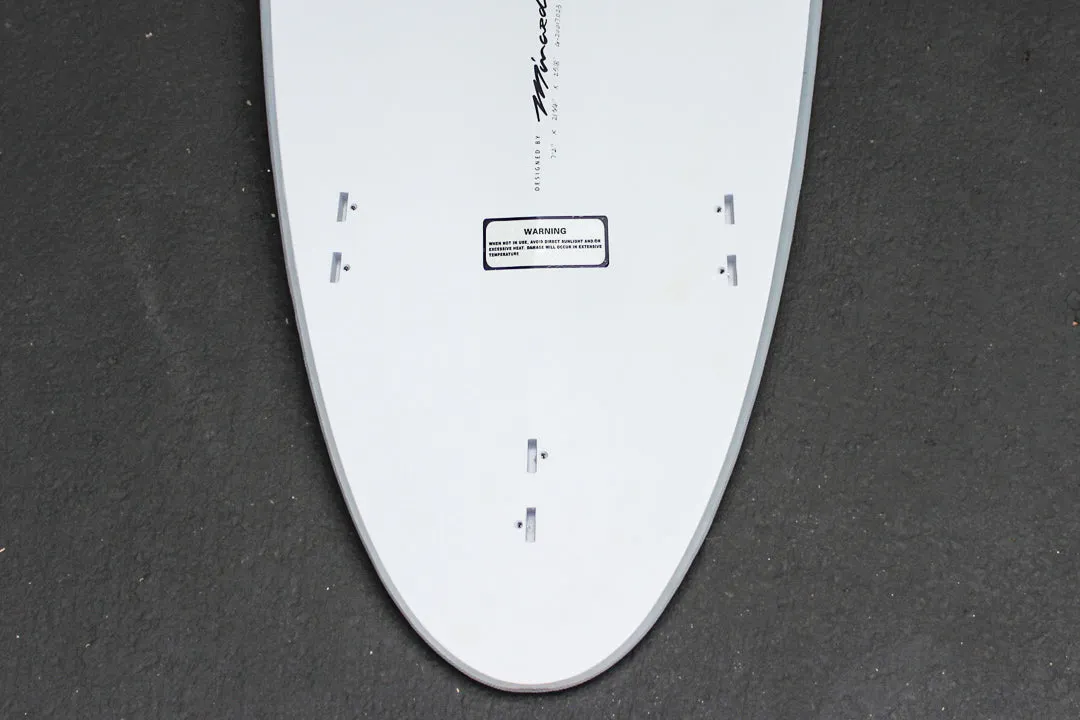 7'2" Poacher Funboard Surfboard Blue Dip (Hybrid Epoxy Softtop)