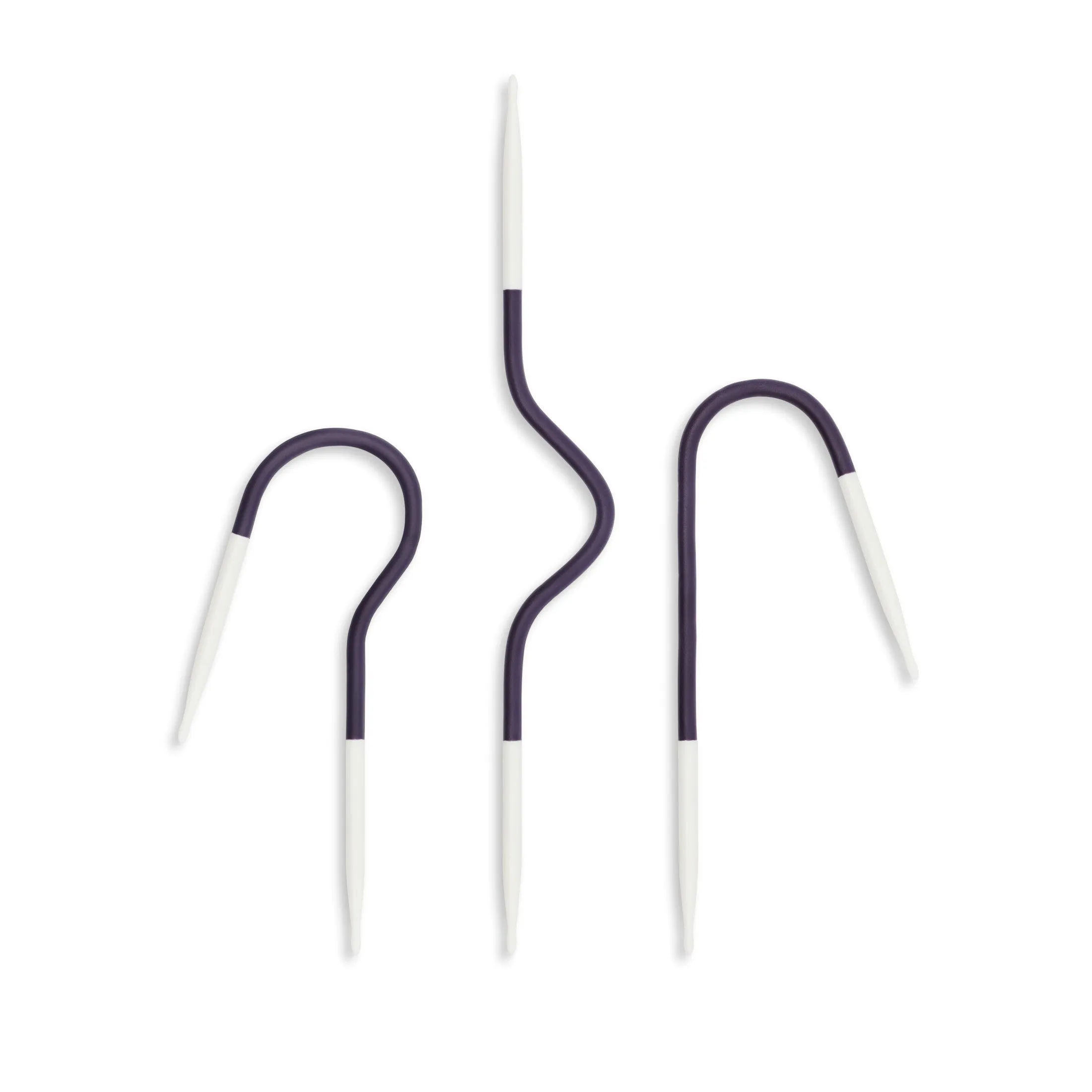 8" Ergonomic Yoga Cable-Stitch Needle, US 6 (4mm)