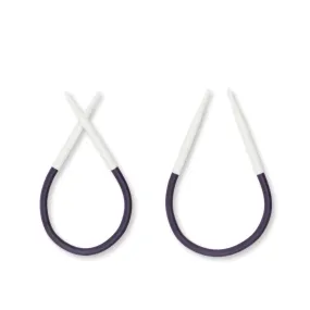 8" Ergonomic Yoga Cable-Stitch Needle, US 6 (4mm)