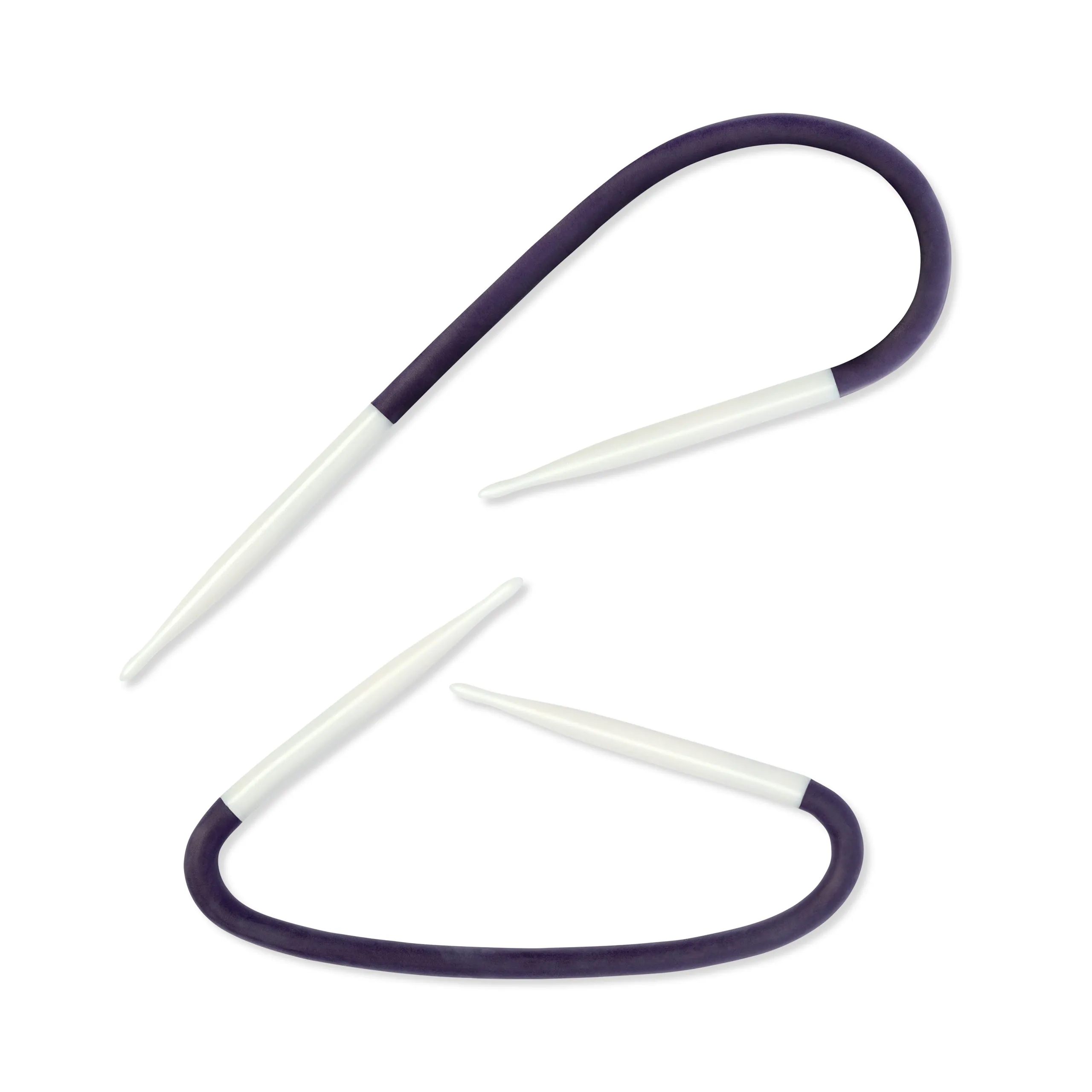 8" Ergonomic Yoga Cable-Stitch Needle, US 6 (4mm)