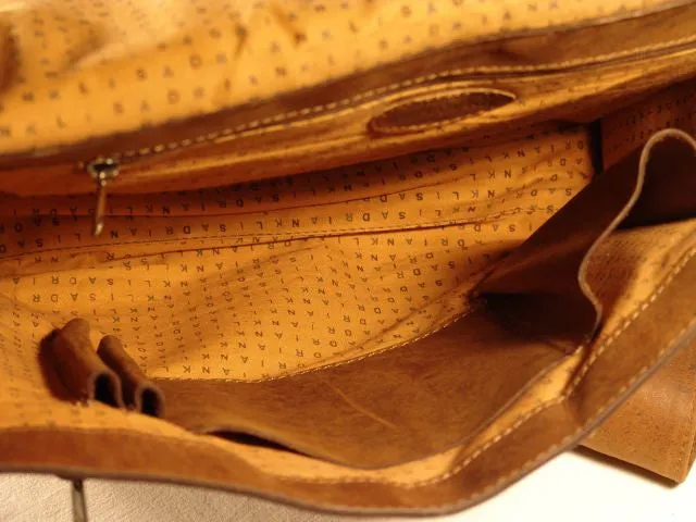 Adrian Klis Leather Messenger Bag 2471