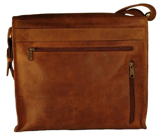 Adrian Klis Leather Messenger Bag 2471