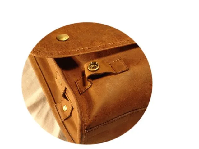 Adrian Klis Leather Messenger Bag 2471