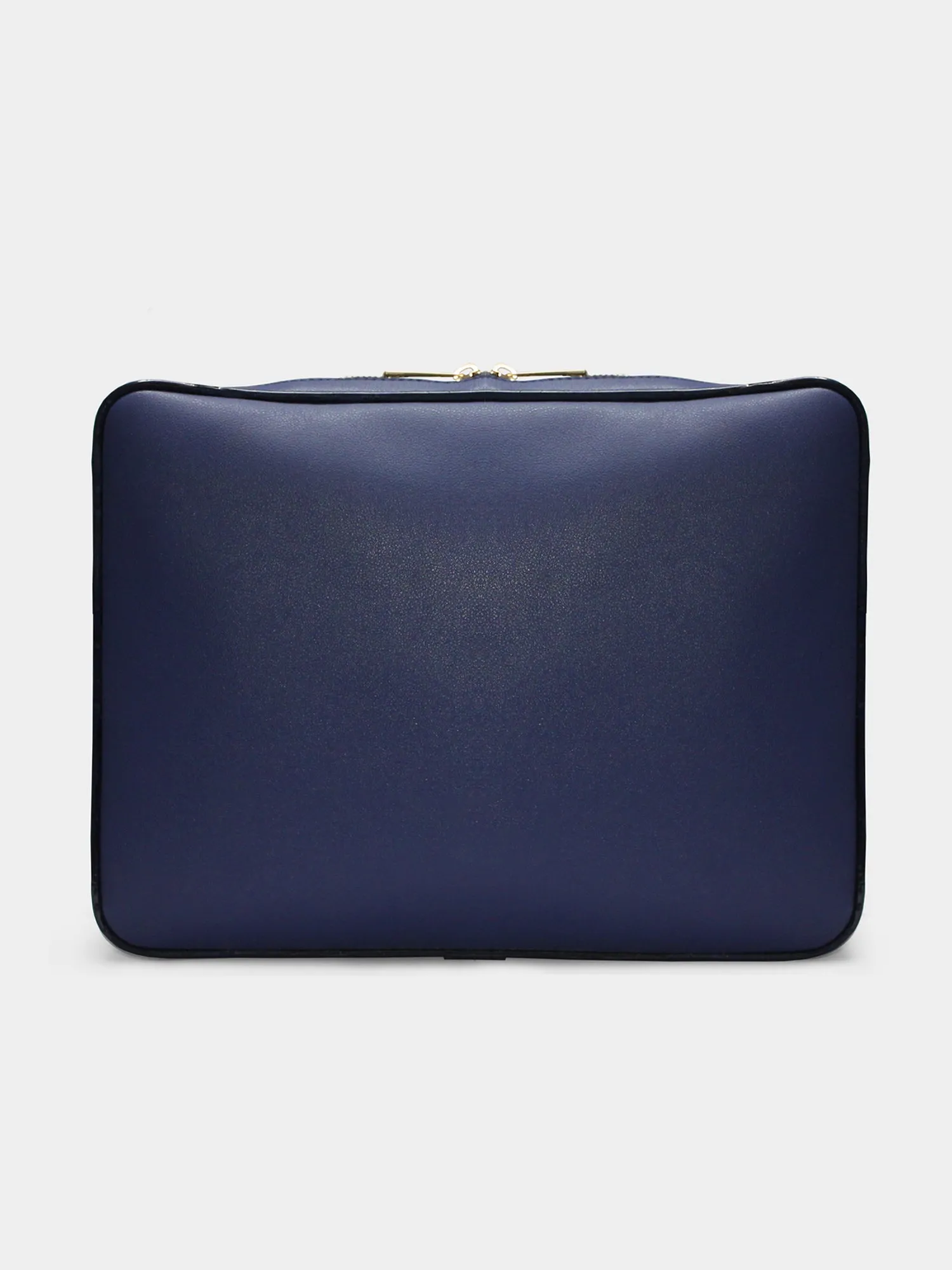 Avril Croco Finish Blue Organiser Cum 13" Laptop Sleeve | Modern Myth