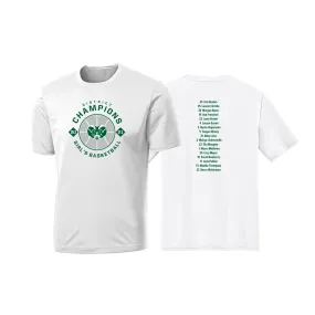 Badin Girls Basketball District Champs - Performance Tee (White)