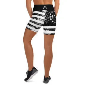 Betsy Ross 13 Star 1776 Flag Yoga Shorts