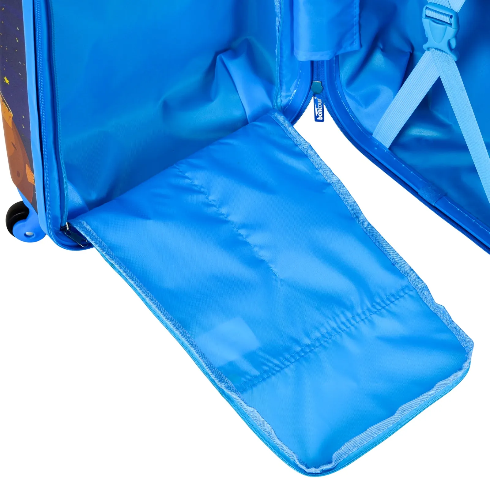 BONTOUR 2 pcs kids' luggage set, backpack   trolley, scratch-resistant (Space travel)