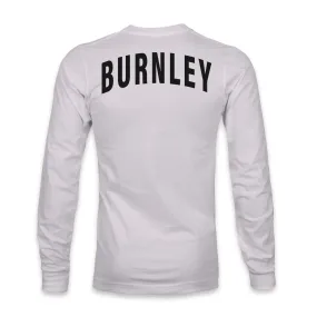 Burnley FC Team Arch Cotton Long Sleeve T-Shirt - Silver