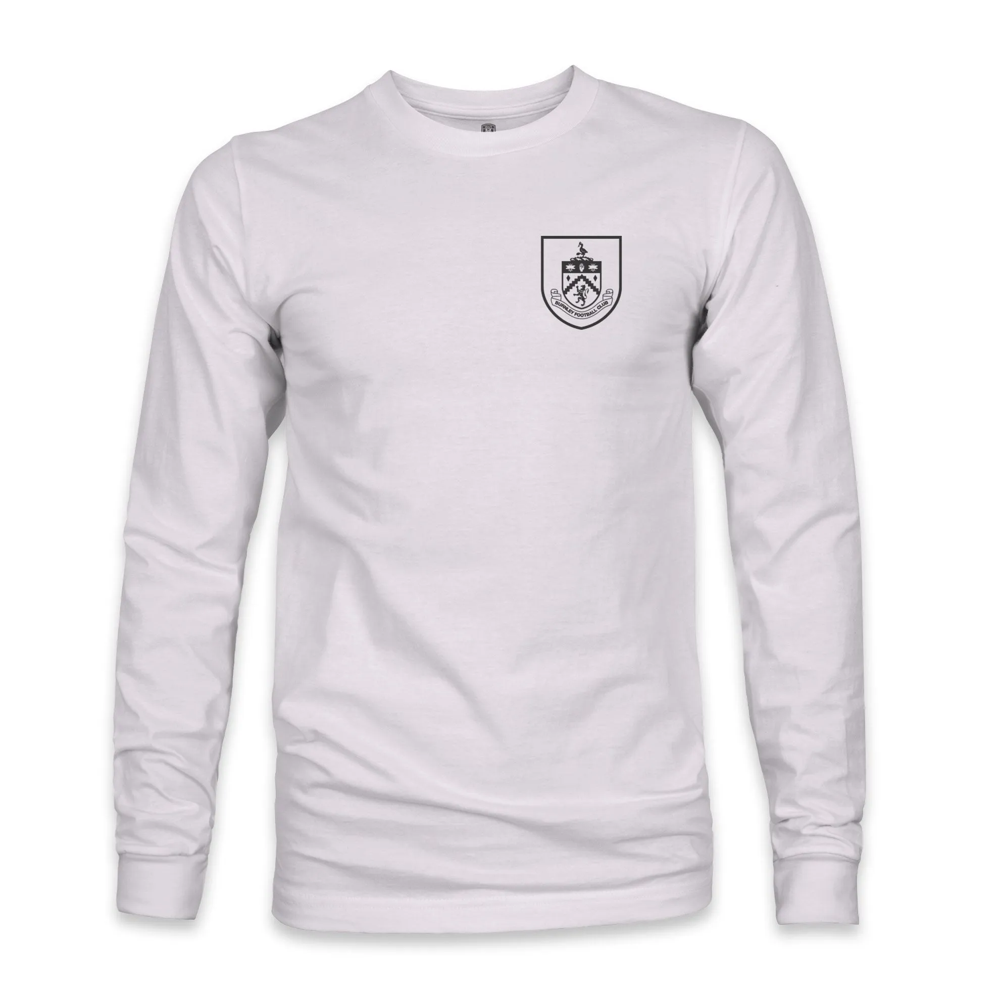Burnley FC Team Arch Cotton Long Sleeve T-Shirt - Silver