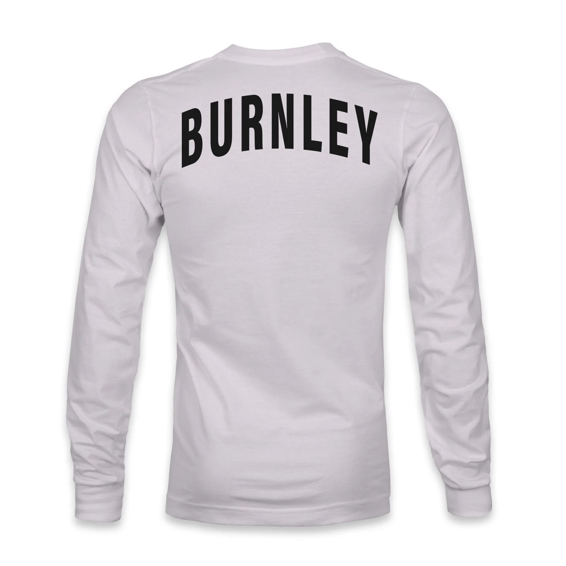 Burnley FC Team Arch Cotton Long Sleeve T-Shirt - Silver