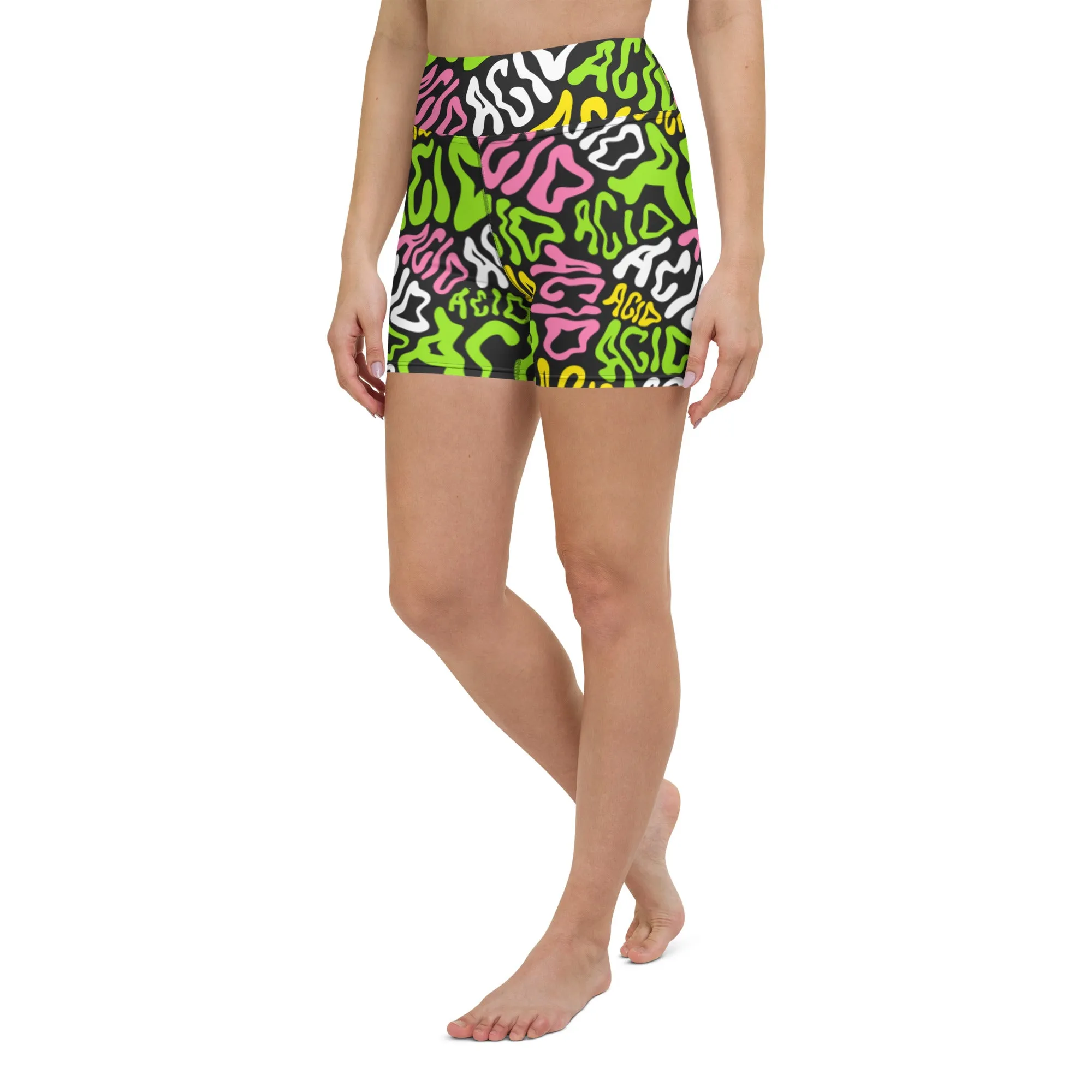 Candy Acid Yoga Shorts