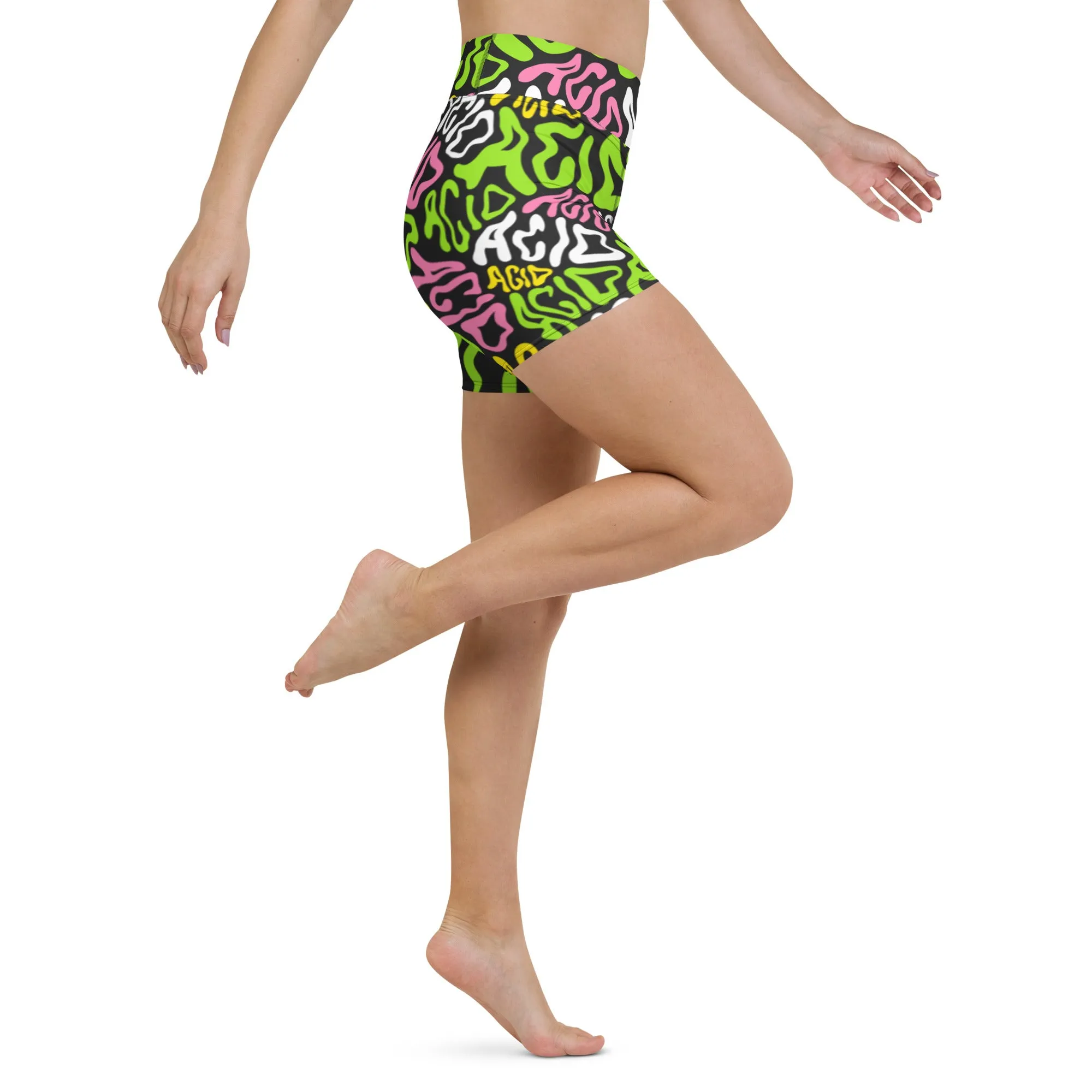 Candy Acid Yoga Shorts