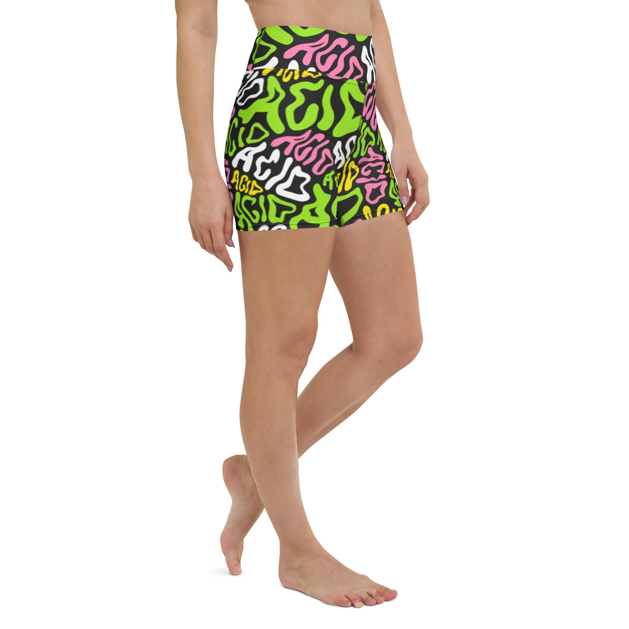 Candy Acid Yoga Shorts