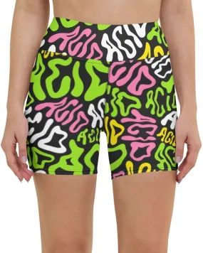 Candy Acid Yoga Shorts