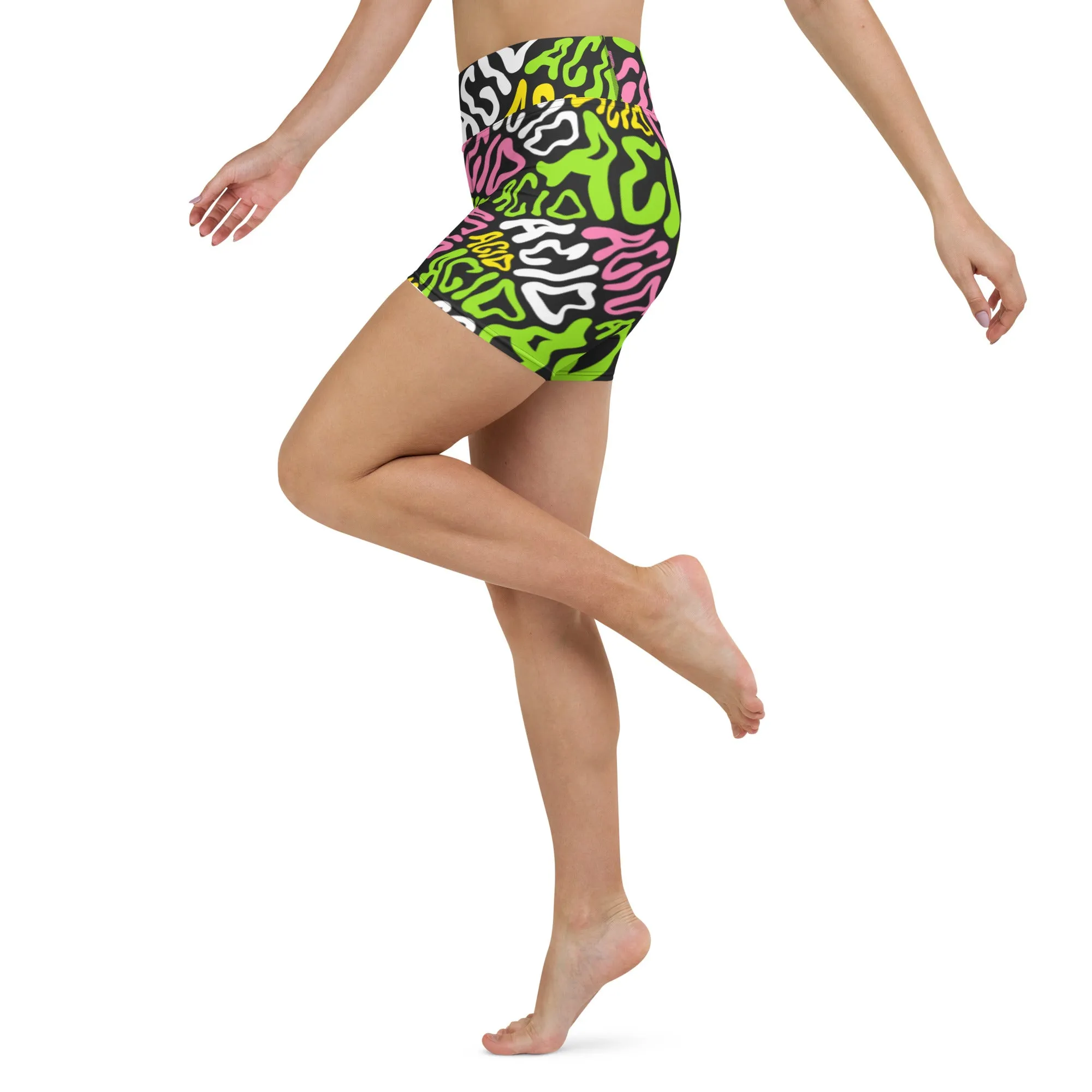 Candy Acid Yoga Shorts