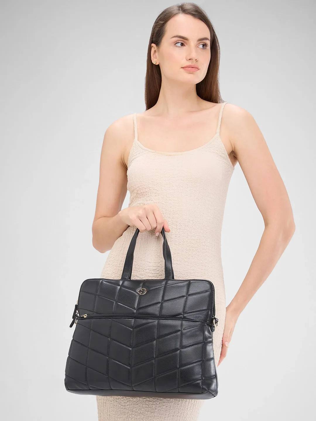 Caprese Julie Laptop Bag Large Black