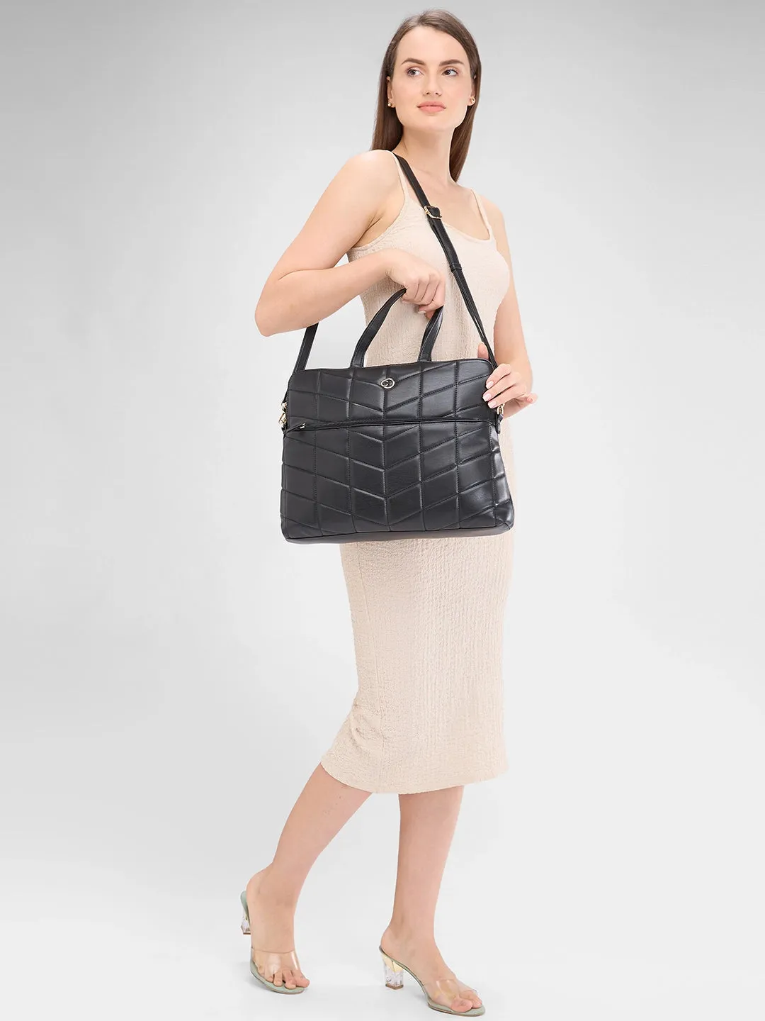 Caprese Julie Laptop Bag Large Black