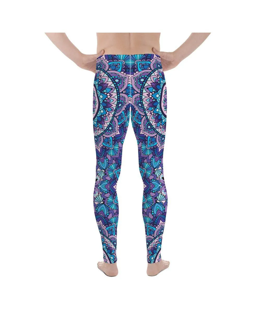 Colorful Blue Mandala Meggings