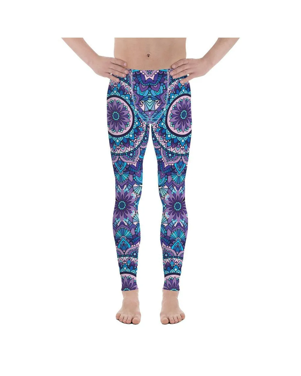 Colorful Blue Mandala Meggings