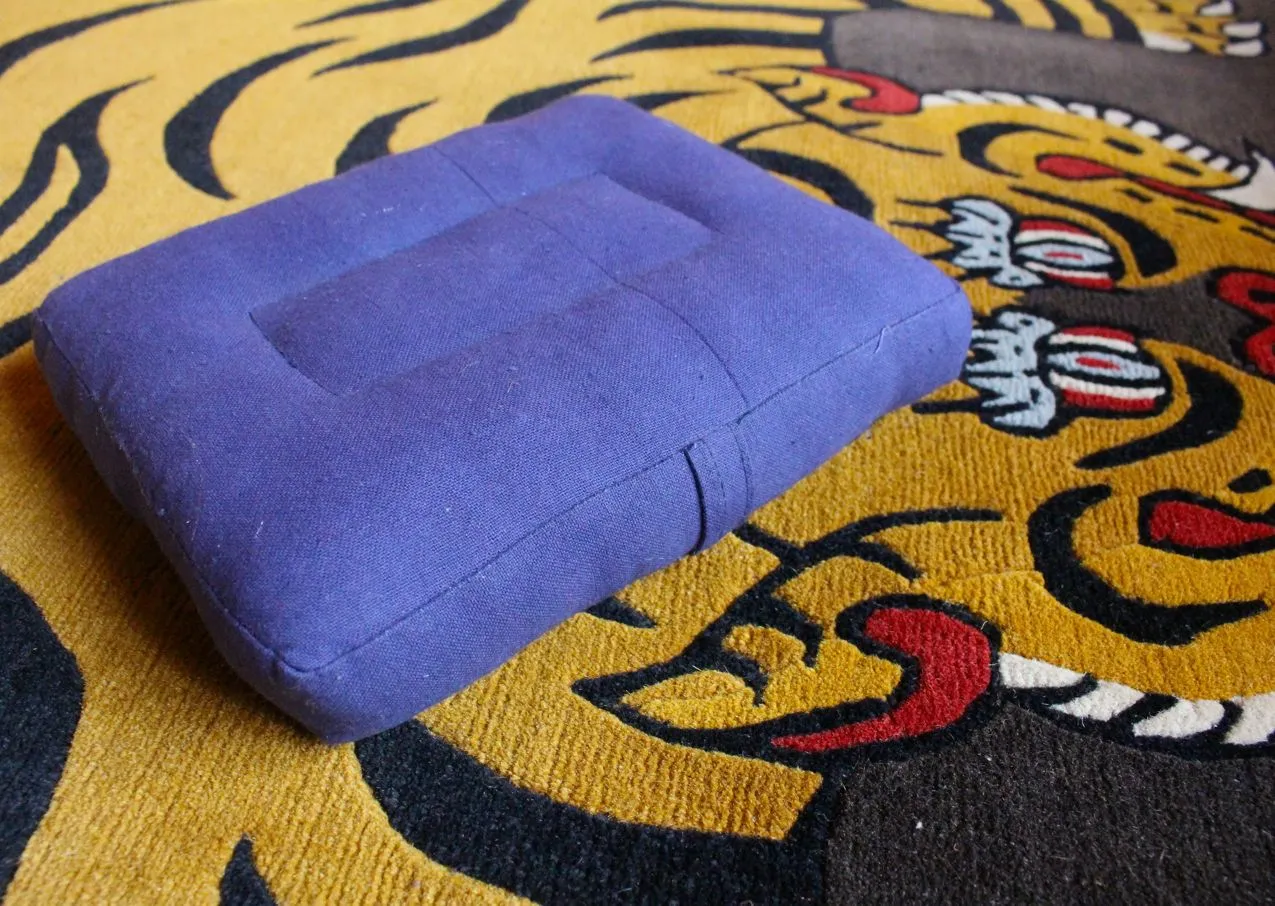 Dark Blue Meditation Cushion