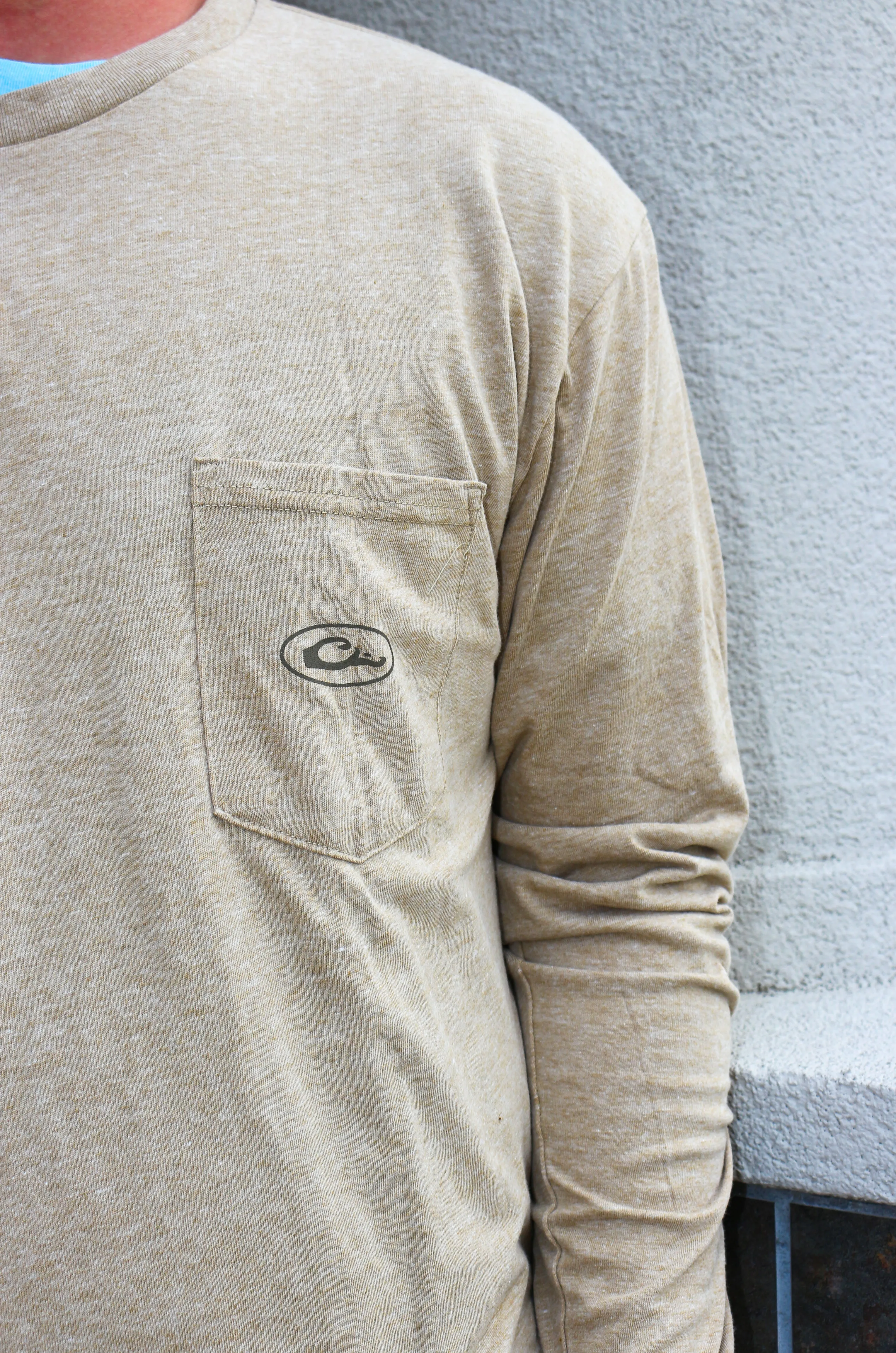 Duck Graphic Circle Mallard Long Sleeve Tee- 2 Colors