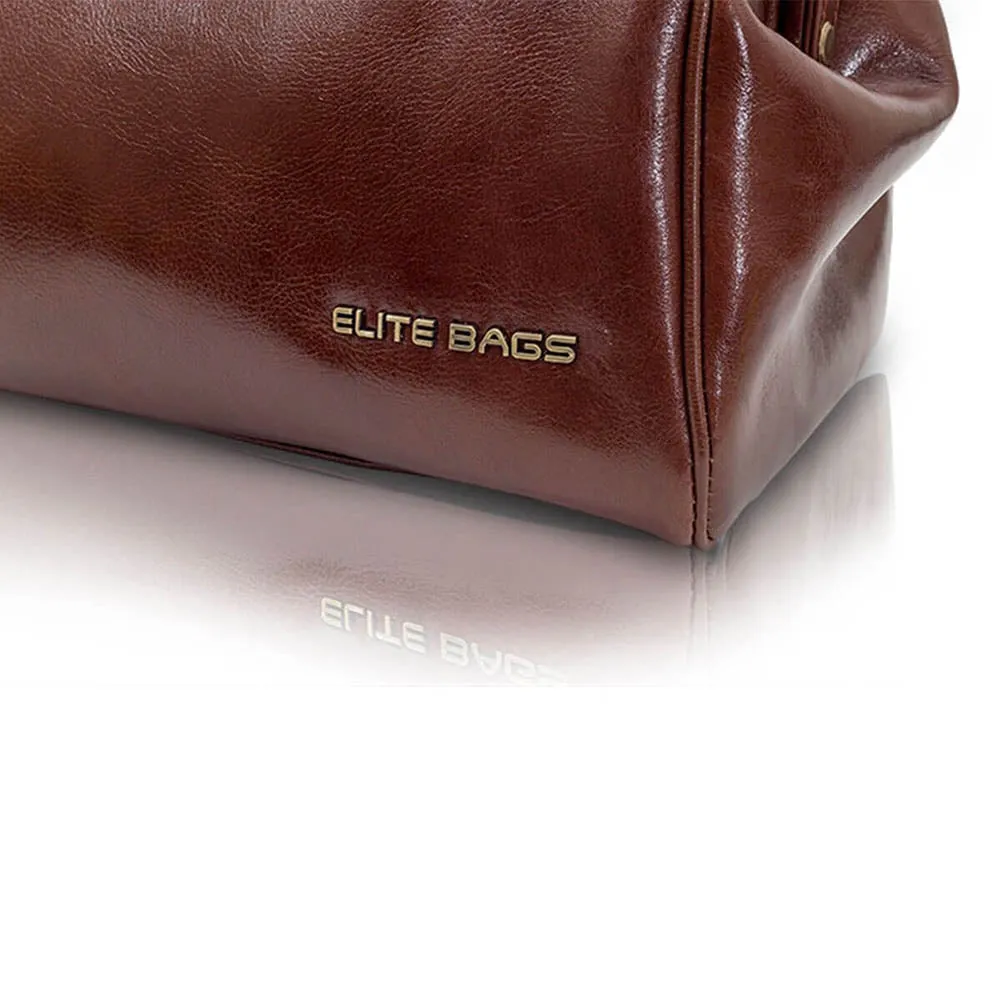 Elite Traditional Medical Bag - Brown Leather