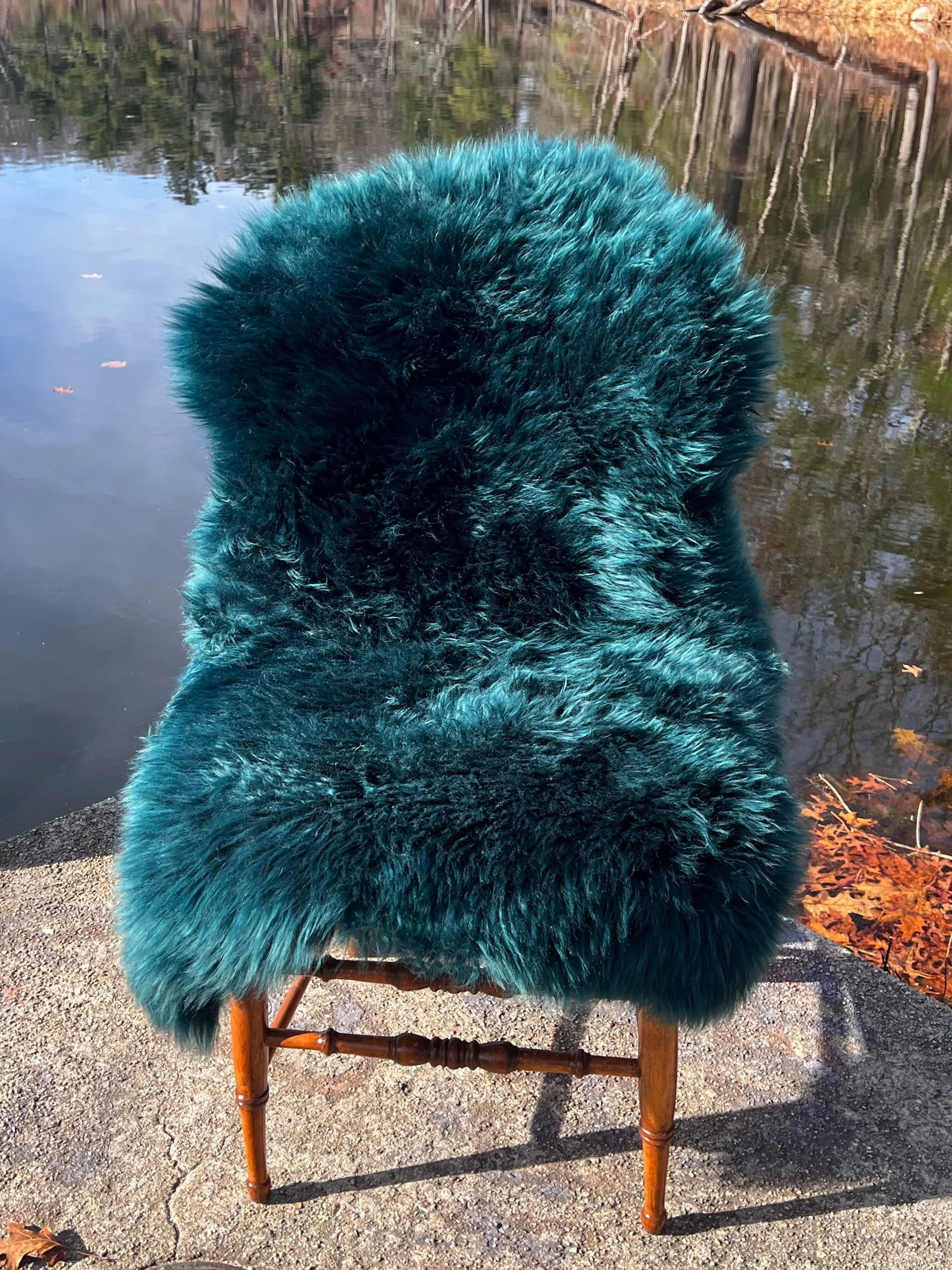 Emerald Teal Sheepskin