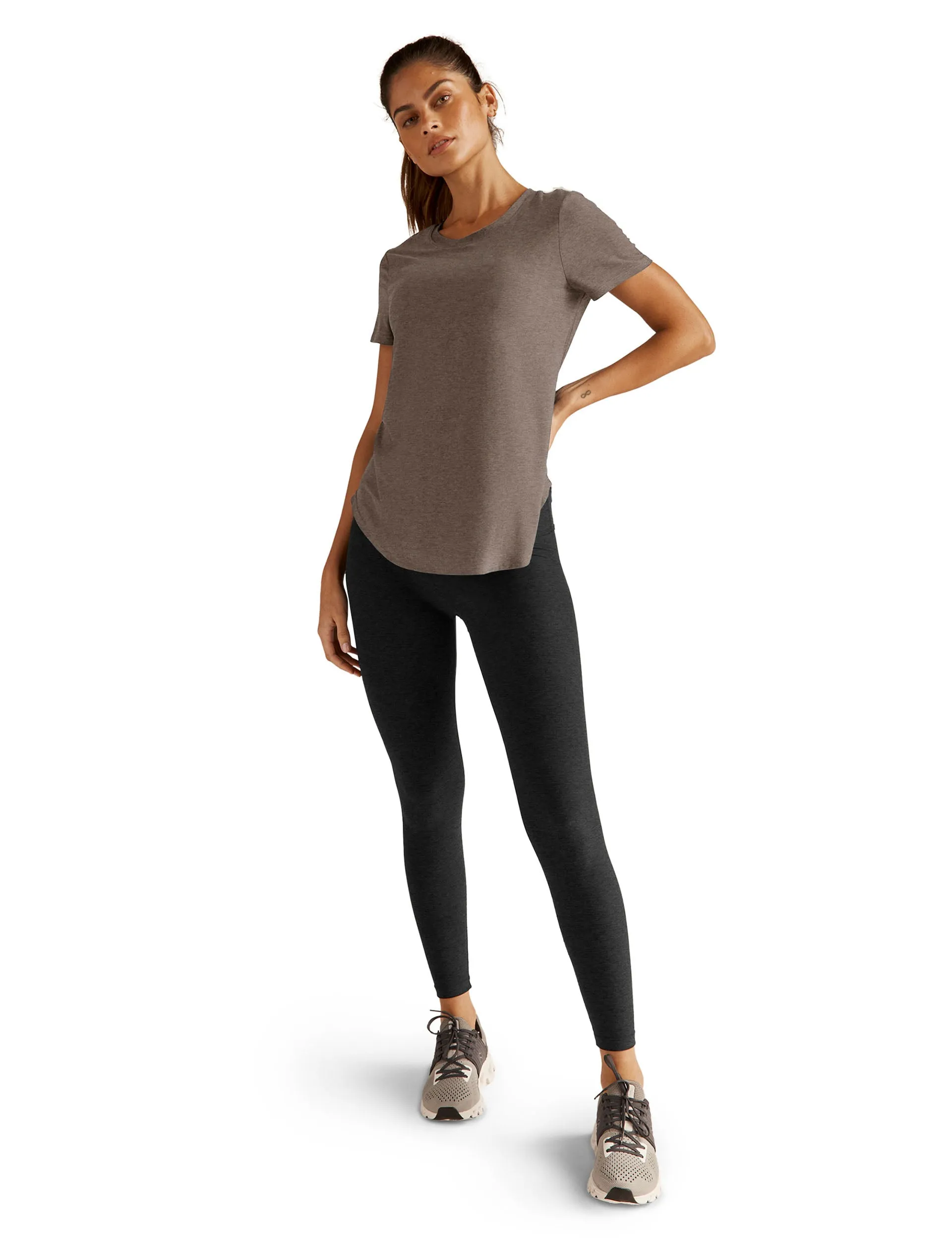 Featherweight On The Down Low Tee - Soft Umber Heather
