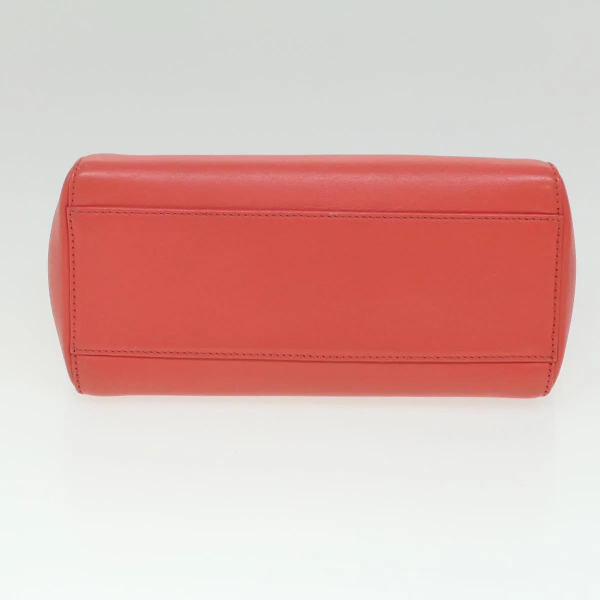 FENDI micro picaboo Hand Bag Leather 2way Orange Auth am3883