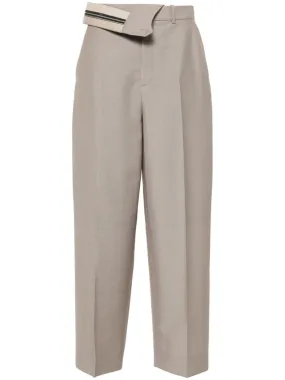 FENDI Wool Carrot-Fit Trousers