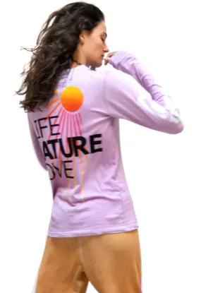 FREE CITY LNL Lets Go Long Sleeve Tee in Pinkmilk