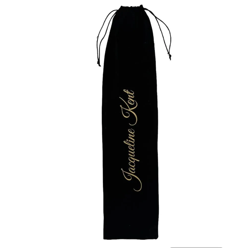 Jacqueline Kent "Sugar Cane" Black Silver Cross Adjustable Medical Cane