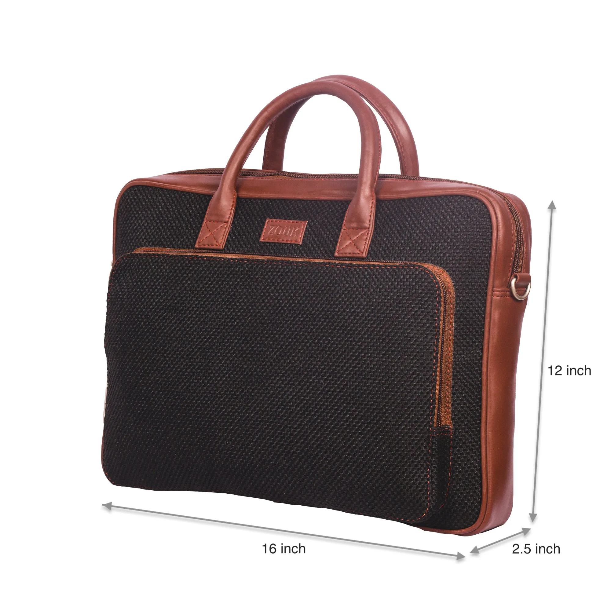 Jet Black Laptop Bag
