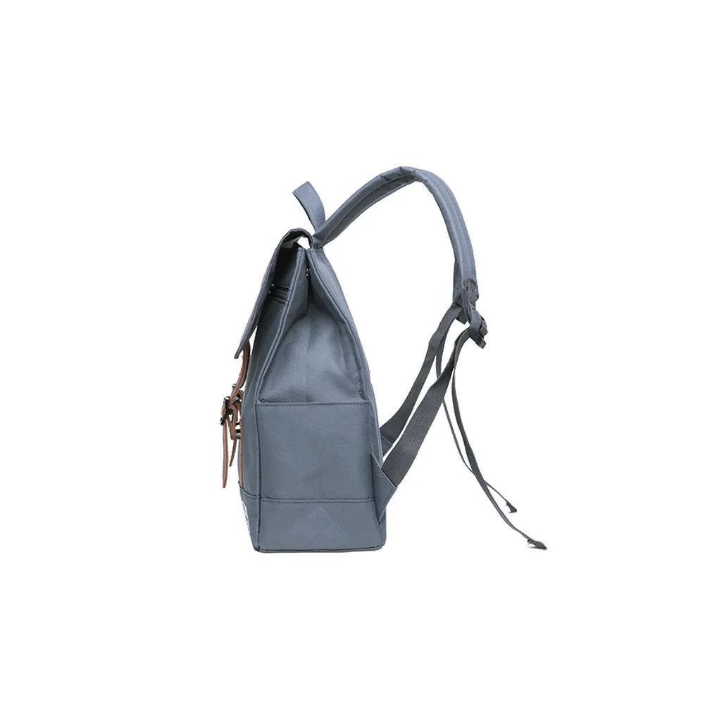 KAUKKO Stylish School Backpack  College Student, KS05 ( Grey / 13.7L )