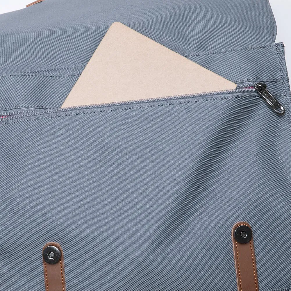 KAUKKO Stylish School Backpack  College Student, KS05 ( Grey / 13.7L )