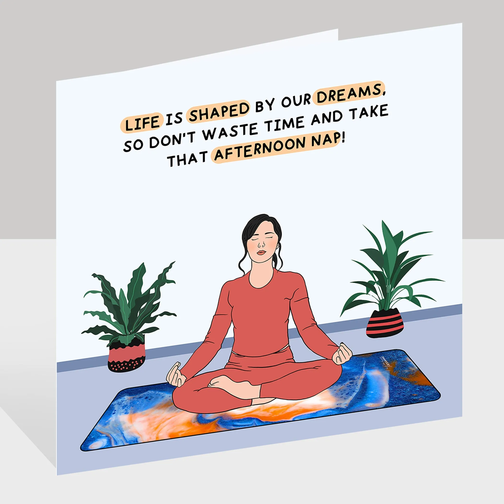 Life Is Shaped By Our Dreams Doodle Card