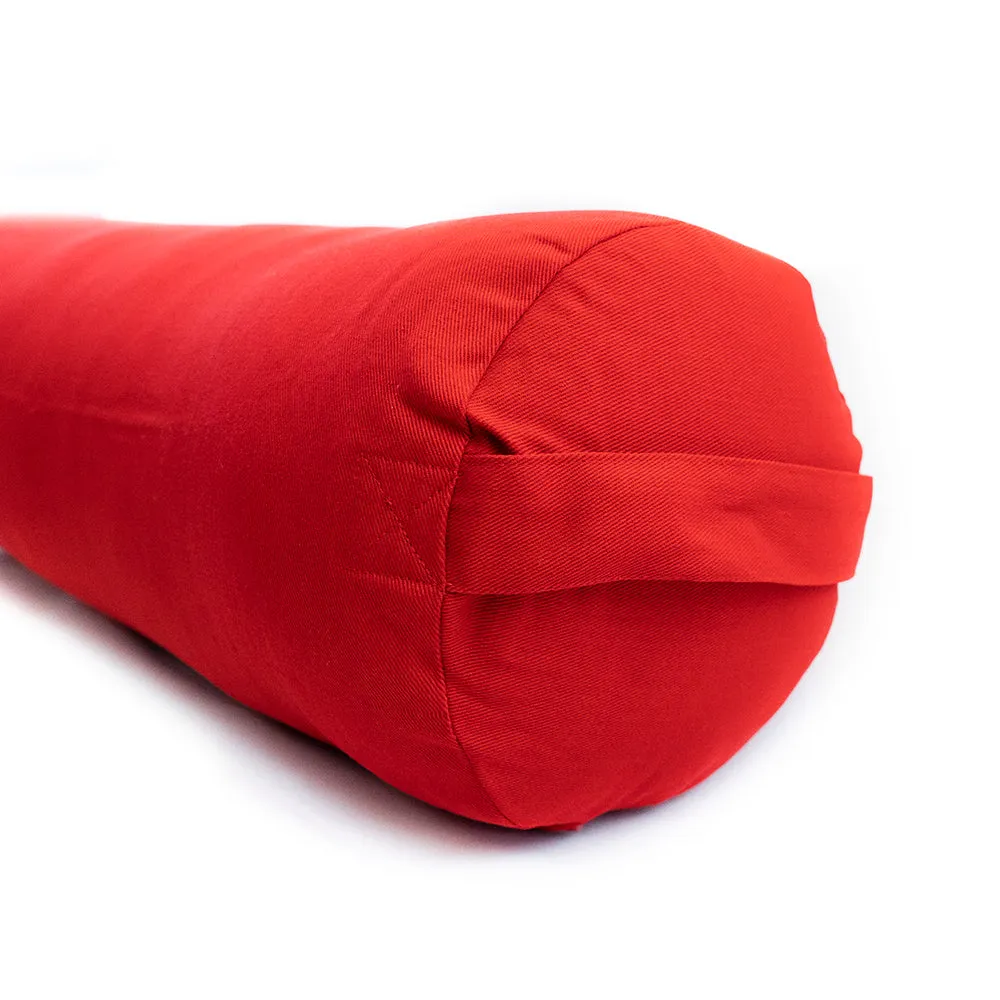 MaxSupport Deluxe Round Cotton Yoga Bolster