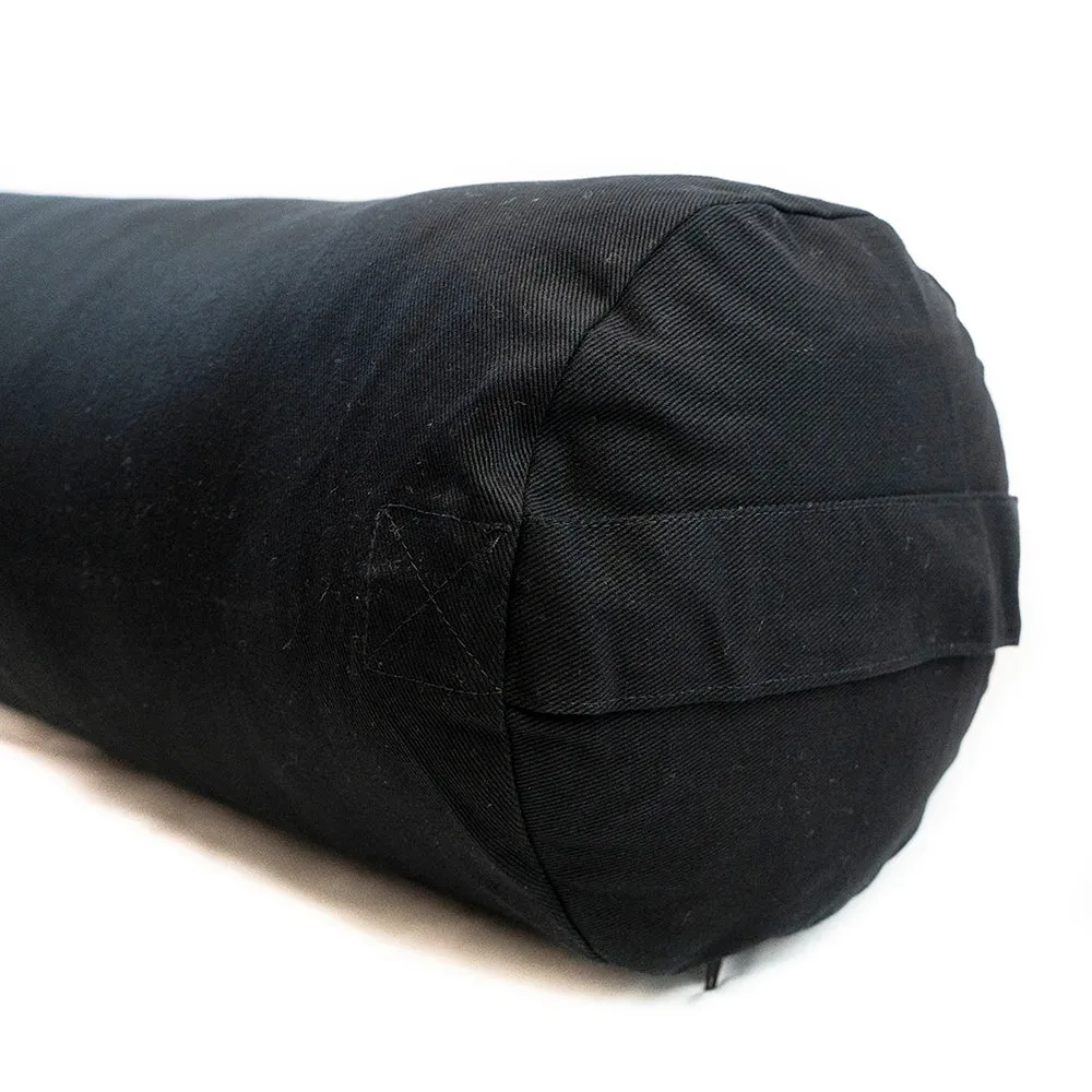 MaxSupport Deluxe Round Cotton Yoga Bolster