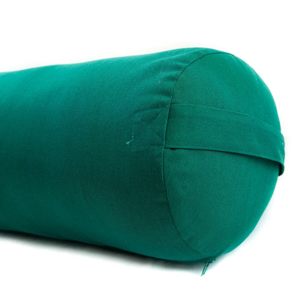 MaxSupport Deluxe Round Cotton Yoga Bolster