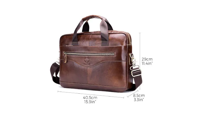 Men Leather Messenger Bag