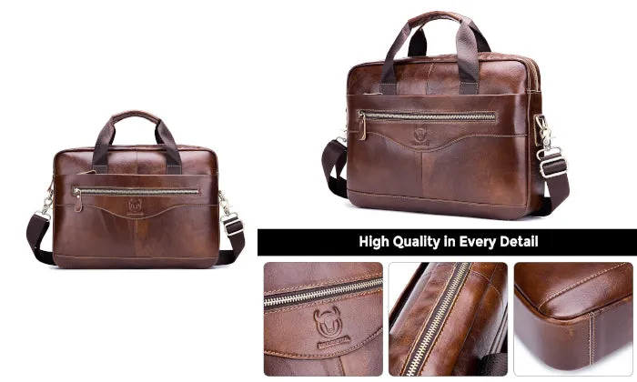 Men Leather Messenger Bag
