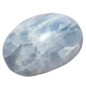 Nupuyai Natural Irregular Polished Palm Stone Reiki Healing Tumbled Worry Stones Pocket Crystal Quartz Stones, Blue Kyanite