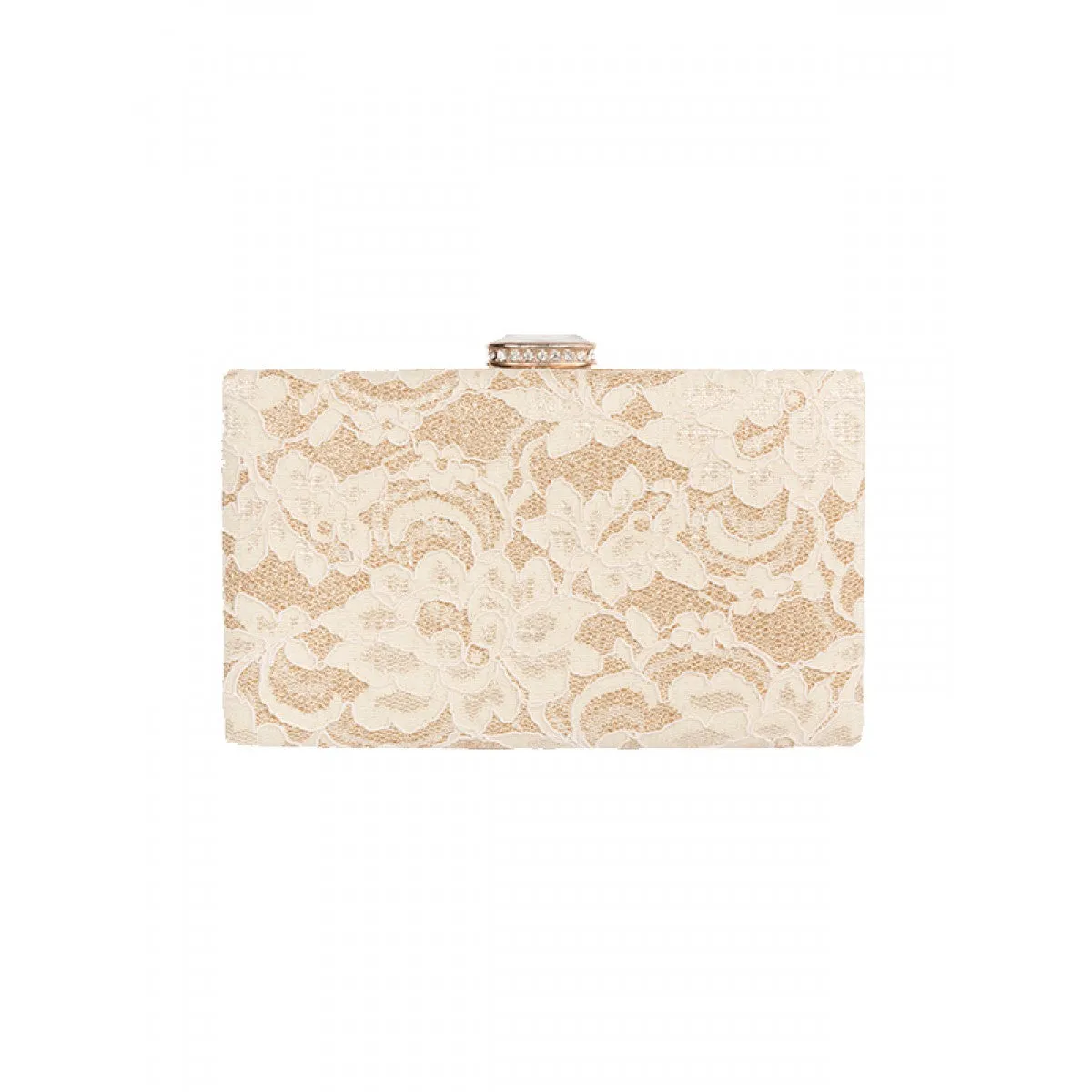 Pia Rossini Gold Elenore Clutch Bag
