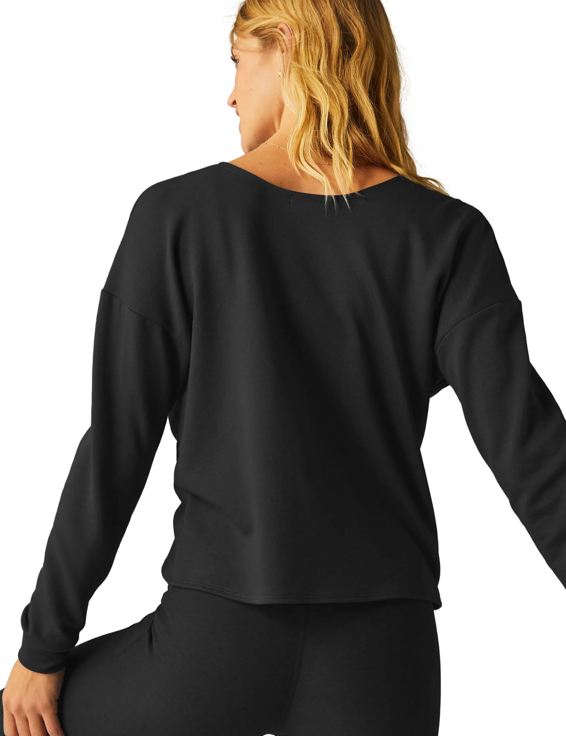 Plot Twist Reversible Pullover - Black