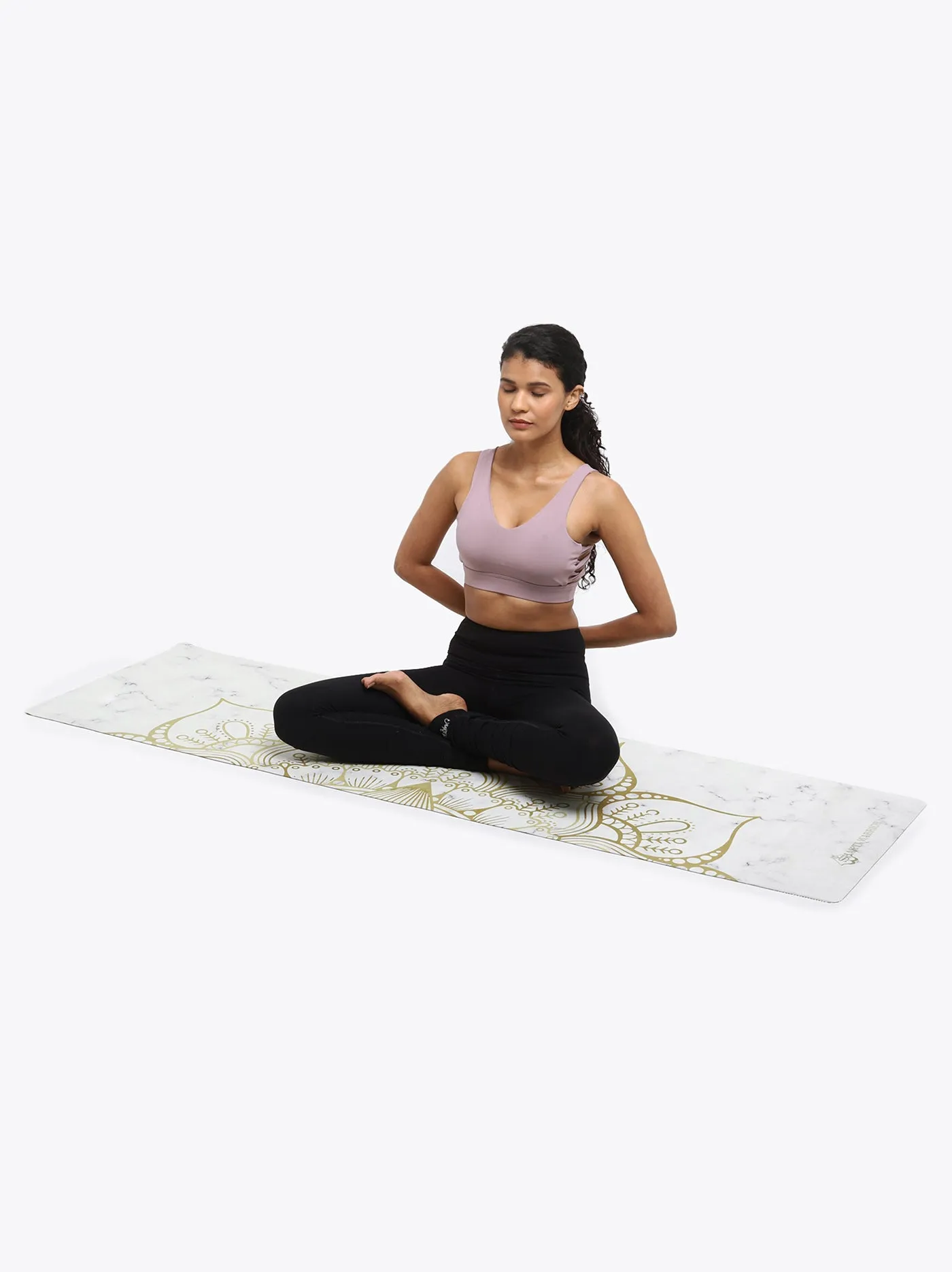 Recycled Suede Yoga Mat - Lotus