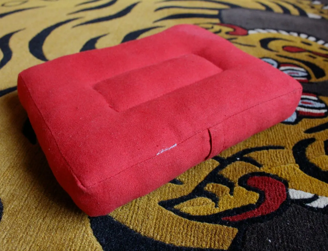 Red Cotton Meditation Cushion