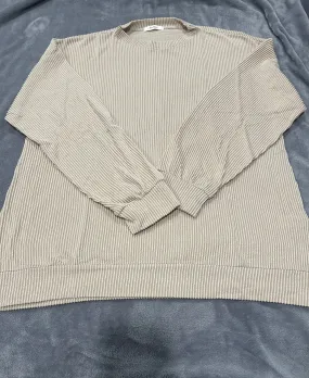 Round Neck Ribbed Sweater Top
