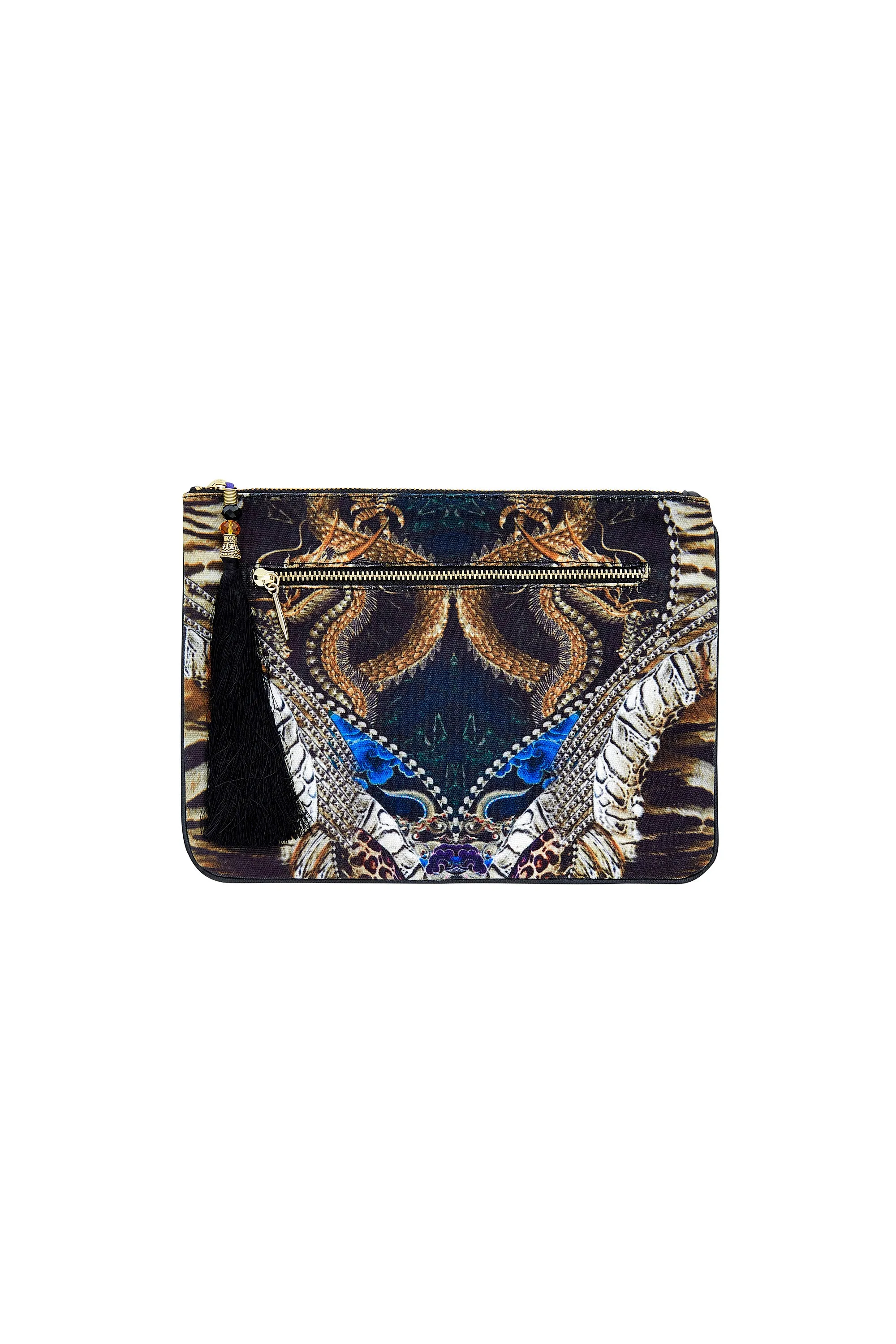 SMALL CANVAS CLUTCH DRAGON LADY