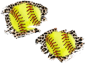 Softball and Cheetah Patch DTF